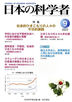 日本の科学者(2022 9 Vol.57) 特集 社会的ひきこもりの人々の今日的課題