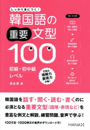 韓国語の重要文型100 初級・初中級レベルしっかり身につく！