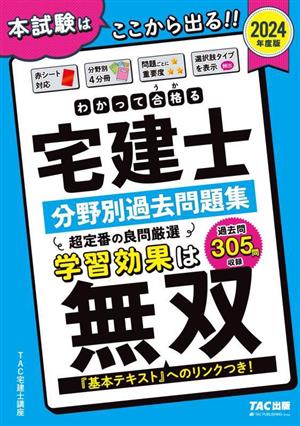 わかって合格る宅建士分野別過去問題集 4分冊(2024年度版) わかって合格る宅建士シリーズ