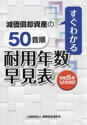 すぐわかる減価償却資産の50音順耐用年数早見表(令和5年12月改訂)