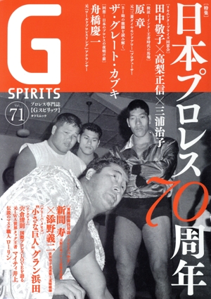 G SPIRITS(vol.71) 特集 日本プロレス70周年 TATSUMI MOOK