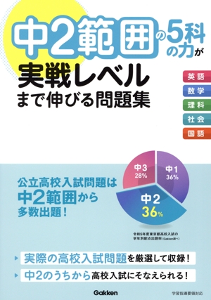 中2範囲の5科の力が実戦レベルまで伸びる問題集