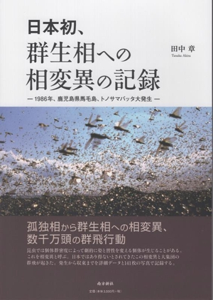 日本初、群生相への相変異の記録 1986年、鹿児島県馬毛島、トノサマバッタ大発生