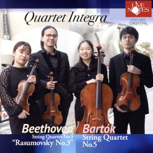 ベートーヴェン:弦楽四重奏曲「ラズモフスキー第3番」&バルトーク第5番