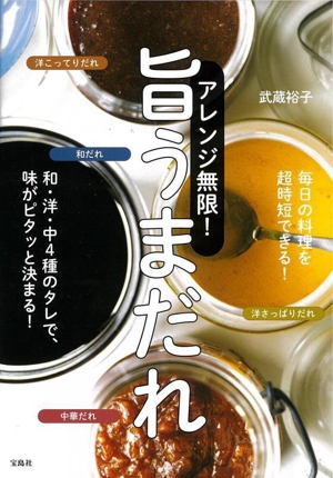 アレンジ無限！旨うまだれ 和・洋・中4種のタレで、味がピタッと決まる！