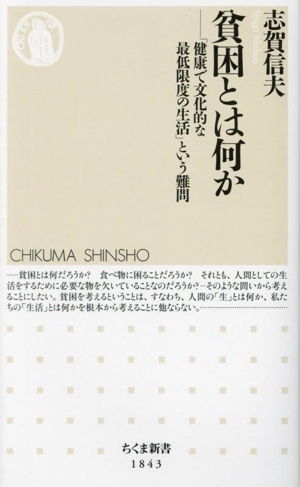 貧困とは何か 「健康で文化的な最低限度の生活」という難問 ちくま新書1843