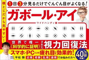 1日3分見るだけでぐんぐん目がよくなる！ガボール・アイ ワイドハンディ版 横とじだから見やすい！