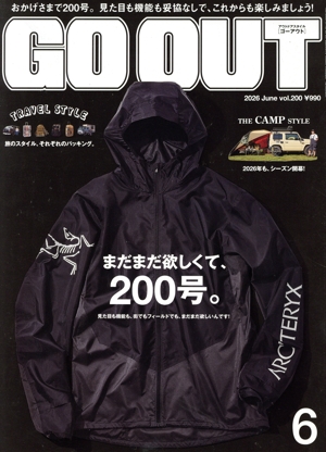 GO OUT(6 2026 June vol.200) 月刊誌